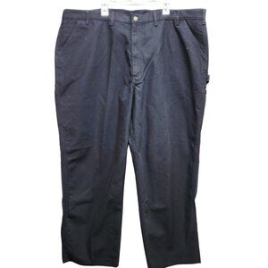 Carhartt Mens Loose Fit Washed Duck Utility Work Pant Size W50 L30 Black Durable